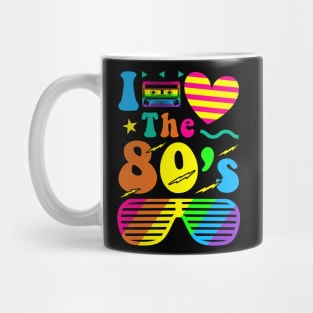 I Love The 80s Retro Vintage Style Mug